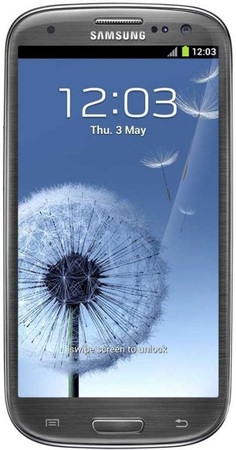 Смартфон Samsung Galaxy S3 GT-I9300 16Gb Titanium grey - Серпухов
